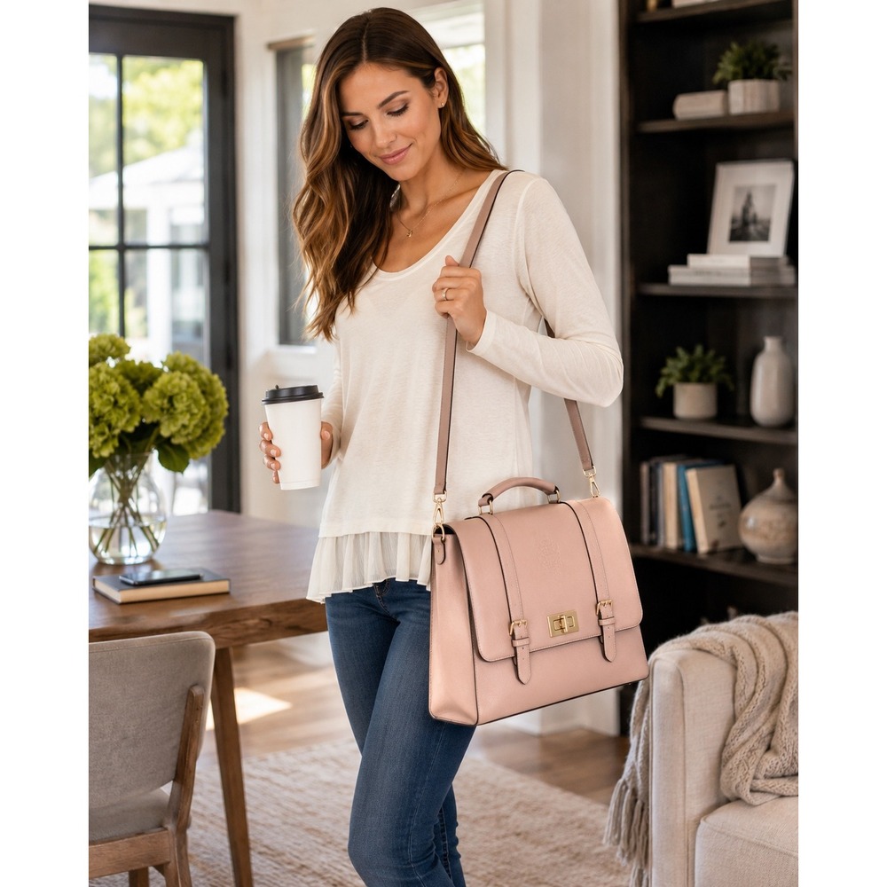 Peruvian Connection Cream Long-Sleeve Ruffle Hem Tee